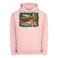 Pigment Salmon merry and bright  dachshund with farm Urban Hoodie - RanaPortraitStore