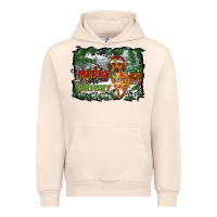 Sandshell merry and bright  dachshund with farm Urban Hoodie - RanaPortraitStore