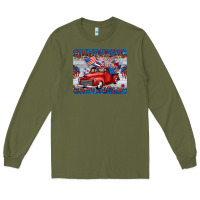 Army Green american truck 4th of july mousepad Long Sleeve Tee - BarkalooDesign