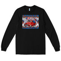 Black american truck 4th of july mousepad Long Sleeve Tee - BarkalooDesign