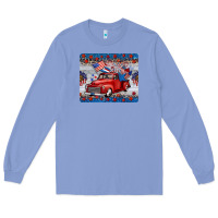 Colony Blue american truck 4th of july mousepad Long Sleeve Tee - BarkalooDesign