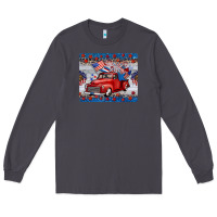 Smoke american truck 4th of july mousepad Long Sleeve Tee - BarkalooDesign