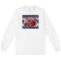 White american truck 4th of july mousepad Long Sleeve Tee - BarkalooDesign