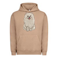 Pigment Burro white pomeranian Urban Hoodie - RanaPortraitStore
