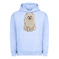 Pigment Grape Ice white pomeranian Urban Hoodie - RanaPortraitStore
