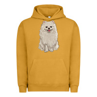 Pigment Peanut Butter white pomeranian Urban Hoodie - RanaPortraitStore