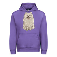Tulip white pomeranian Urban Hoodie - RanaPortraitStore