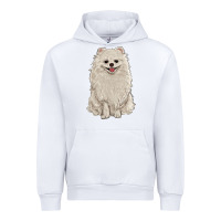 White white pomeranian Urban Hoodie - RanaPortraitStore