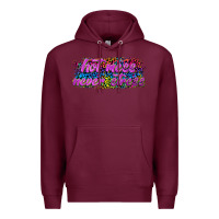Burgundy hot mess never stress Premium Hoodie - texasbilliewilder
