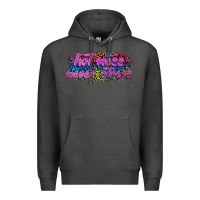 Charcoal Heather hot mess never stress Premium Hoodie - texasbilliewilder