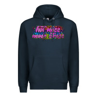 Navy hot mess never stress Premium Hoodie - texasbilliewilder