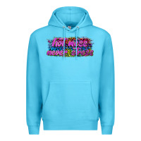 Ocean Blue hot mess never stress Premium Hoodie - texasbilliewilder
