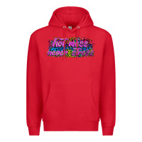 Red hot mess never stress Premium Hoodie - texasbilliewilder