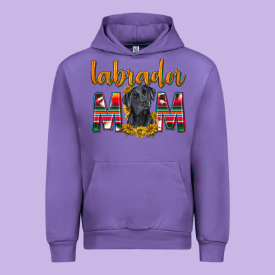 Western Labrador Retriever Mom Urban Hoodie Designed By Texasbilliewilder