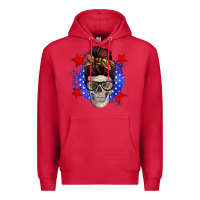 Cardinal American mom skull Premium Hoodie - Zillion Design Studio