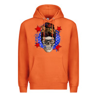 Carrot American mom skull Premium Hoodie - Zillion Design Studio