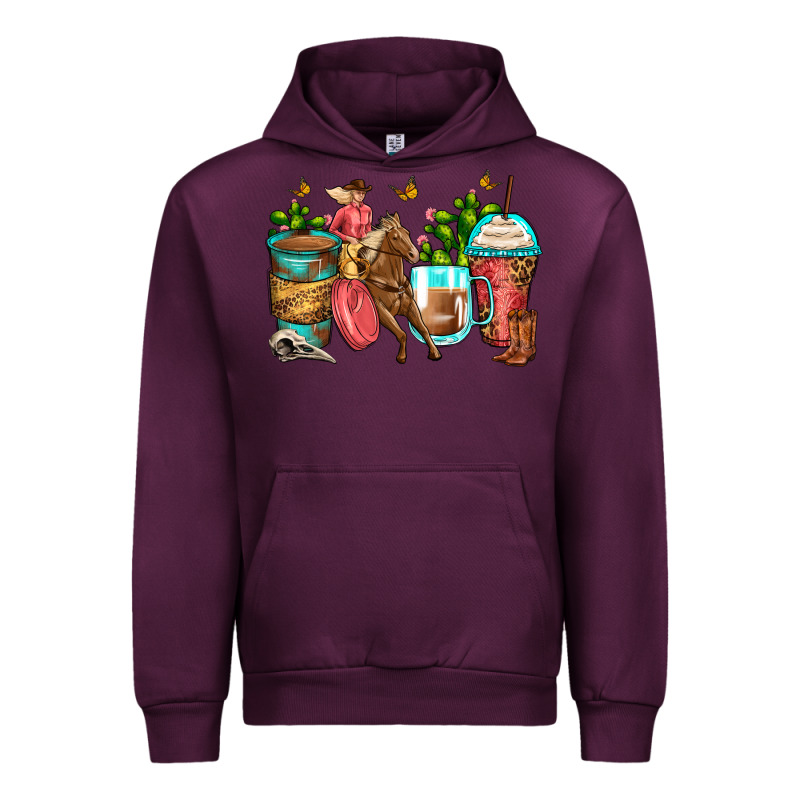 Cowgirl Coffee Cups Urban Hoodie by Zillion Design Studio | Teevron