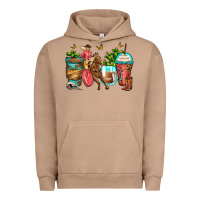 Pigment Burro cowgirl coffee cups Urban Hoodie - Zillion Design Studio
