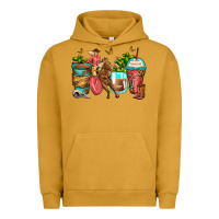 Pigment Peanut Butter cowgirl coffee cups Urban Hoodie - Zillion Design Studio