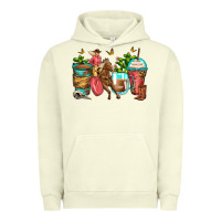 Pigment Pistachio cowgirl coffee cups Urban Hoodie - Zillion Design Studio