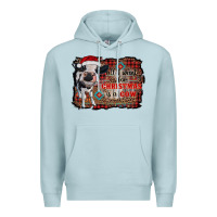Blue Mist all i want for christmas is a cow aztec Premium Hoodie - RanaPortraitStore