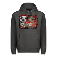 Charcoal Heather all i want for christmas is a cow aztec Premium Hoodie - RanaPortraitStore