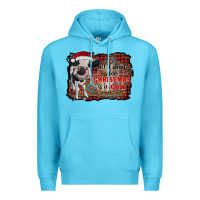 Ocean Blue all i want for christmas is a cow aztec Premium Hoodie - RanaPortraitStore