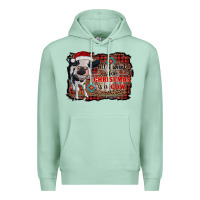 Seafoam all i want for christmas is a cow aztec Premium Hoodie - RanaPortraitStore