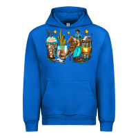 Cobalt cowboy coffee cups Urban Hoodie - Zillion Design Studio