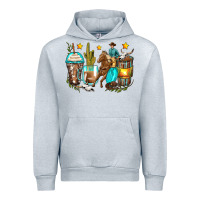 Heather Grey cowboy coffee cups Urban Hoodie - Zillion Design Studio