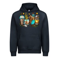 Navy cowboy coffee cups Urban Hoodie - Zillion Design Studio