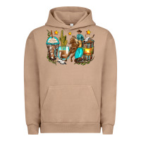 Pigment Burro cowboy coffee cups Urban Hoodie - Zillion Design Studio