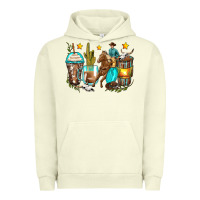Pigment Pistachio cowboy coffee cups Urban Hoodie - Zillion Design Studio
