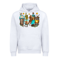 White cowboy coffee cups Urban Hoodie - Zillion Design Studio