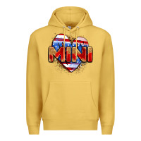 Antique Gold American mini heart Premium Hoodie - Zillion Design Studio