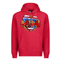 Cardinal American mini heart Premium Hoodie - Zillion Design Studio