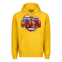 Lemon American mini heart Premium Hoodie - Zillion Design Studio