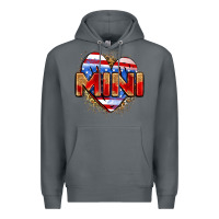 Rock American mini heart Premium Hoodie - Zillion Design Studio