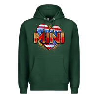 Sports Green American mini heart Premium Hoodie - Zillion Design Studio