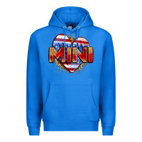 True Royal American mini heart Premium Hoodie - Zillion Design Studio