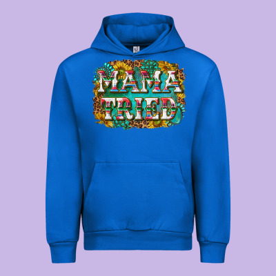 Western Mama Tried With Sunflowers And Gemstone Urban Hoodie Designed By Texasbilliewilder