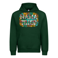 Forest Green western mama tried with sunflowers and gemstone Urban Hoodie - texasbilliewilder