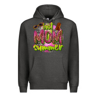 Charcoal Heather hot mom summer Premium Hoodie - texasbilliewilder