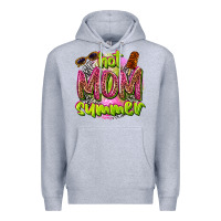 Heather Grey hot mom summer Premium Hoodie - texasbilliewilder