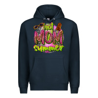 Navy hot mom summer Premium Hoodie - texasbilliewilder