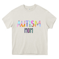 Cream Titi Pretty Art Autism Mom Heavy Core Tee - CowhideDigitalArt