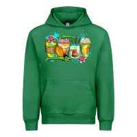 Emerald alligator coffee cups Urban Hoodie - Zillion Design Studio
