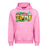 Fuchsia Pink alligator coffee cups Urban Hoodie - Zillion Design Studio