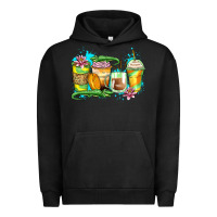 Pigment Black alligator coffee cups Urban Hoodie - Zillion Design Studio