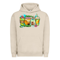 Pigment French Oak alligator coffee cups Urban Hoodie - Zillion Design Studio